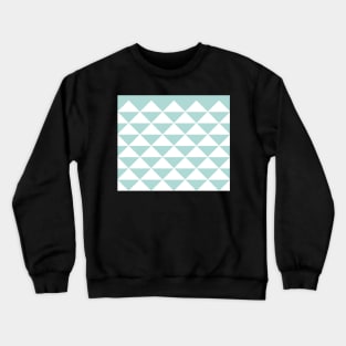 Abstract Triangles pattern - blue and white. Crewneck Sweatshirt